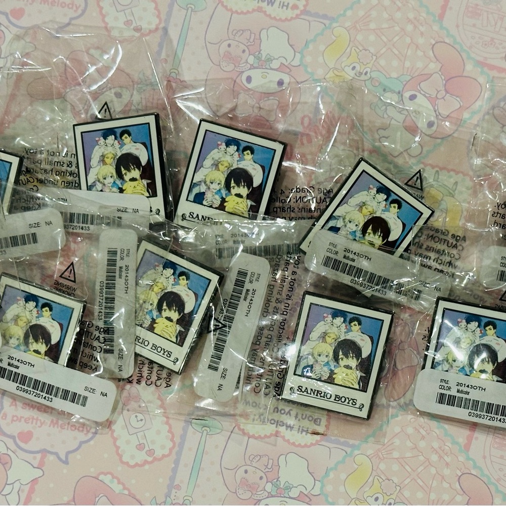 New✨Sanrio Boys Friend of the Month Pin Bundle!